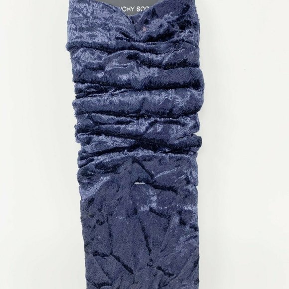 INC dark blue velvet slouchy socks - Picture 4 of 4